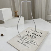 White Retro Iron Line Table Flowers Vases Nordic Decoration null