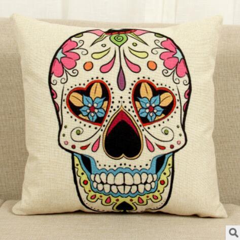 New fabric cushions, skull pattern Milanforme