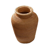 Rattan Woven Ornaments Floral Dry Vases Creative Vases Decorative Tabletop Flower Baskets null