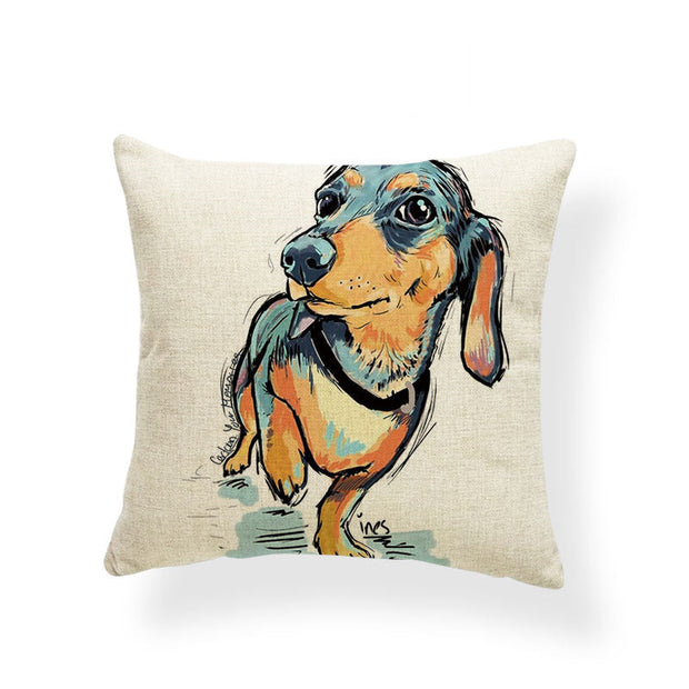 Dog Series Linen Cushions Milanforme