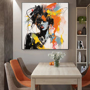 Modern Graffiti Aesthetic Wall Art Banksy Portrait Hand Painted Oil Painting On Canvas Vintage Room Home Bar Cafe Decor Kawaii Room Decor Milanforme