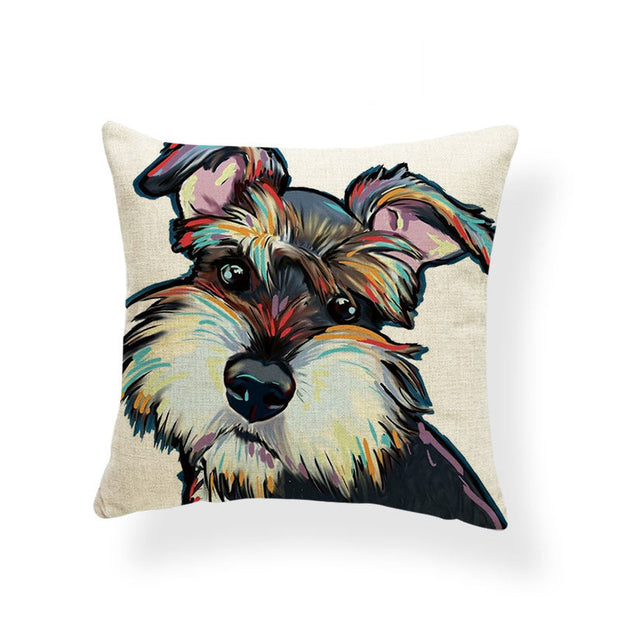 Dog Series Linen Cushions Milanforme