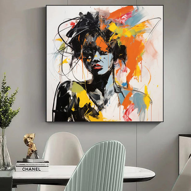 Modern Graffiti Aesthetic Wall Art Banksy Portrait Hand Painted Oil Painting On Canvas Vintage Room Home Bar Cafe Decor Kawaii Room Decor Milanforme