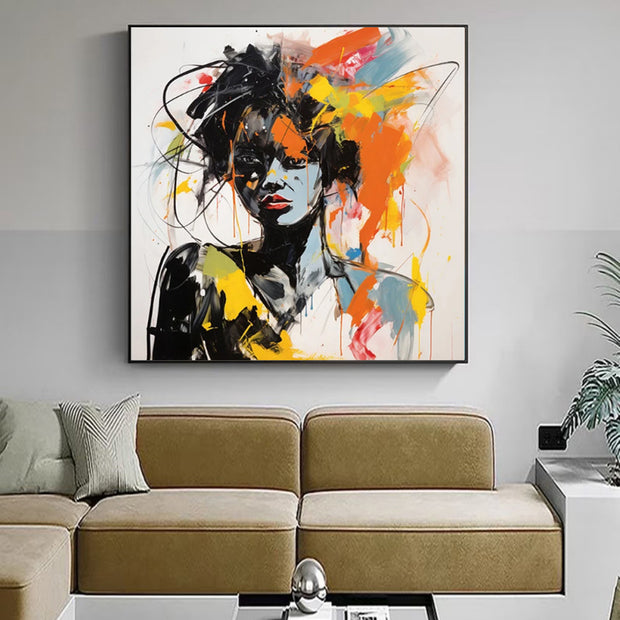 Modern Graffiti Aesthetic Wall Art Banksy Portrait Hand Painted Oil Painting On Canvas Vintage Room Home Bar Cafe Decor Kawaii Room Decor Milanforme