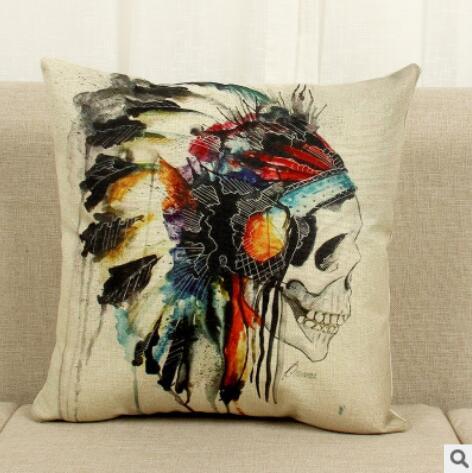 New fabric cushions, skull pattern Milanforme