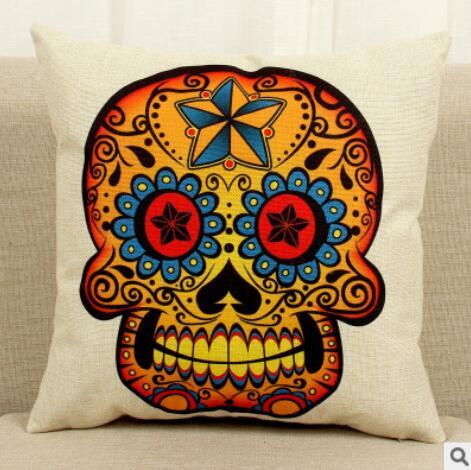 New fabric cushions, skull pattern Milanforme