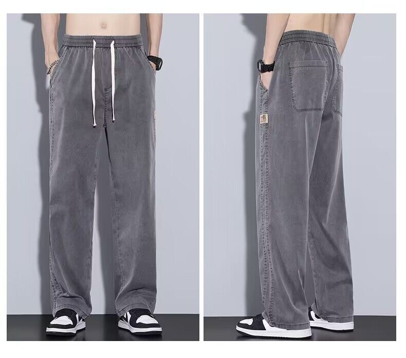  View details for Summer Men’s Ice Silk Jeans – lightweight, breathable denim for hot weather comfort