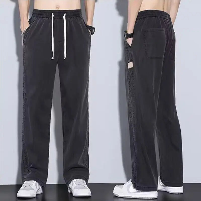  View details for Summer Men’s Ice Silk Jeans – lightweight, breathable denim for hot weather comfort