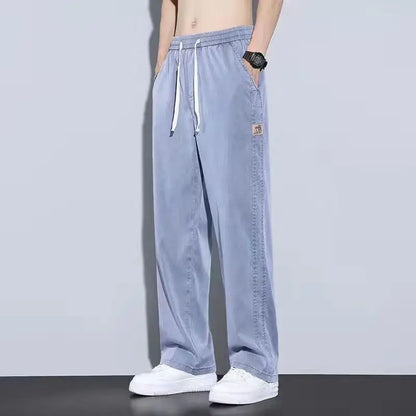  View details for Summer Men’s Ice Silk Jeans – lightweight, breathable denim for hot weather comfort