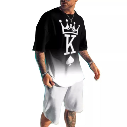 Letter K 3D Print Men's T-Shirts