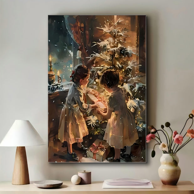 1pc Wrapped Canvas Painting, Wall Decor Living Room, Room Decor, Home Decor, Canvas Print Wrapped In Pine Frame For Holiday Celebrations, Holiday Wall Decoration, Seasonal Home Decoration Pendant Milanforme